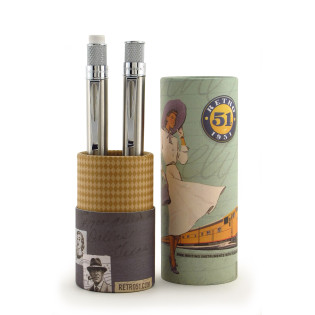 Retro 51 Rollerball & Pencil Set - Stainless